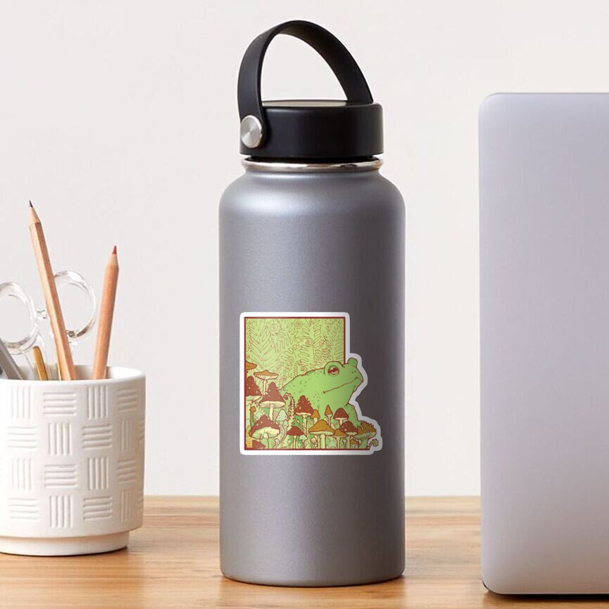 Forest toad & mushrooms Sticker