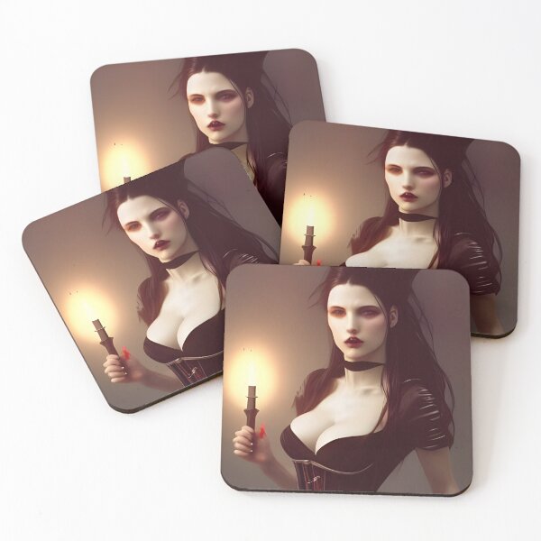 Item preview, Beautiful Brunette Vampire Seductress Alluring Dark Beautiful Artwork designed and sold by Eliteijr.