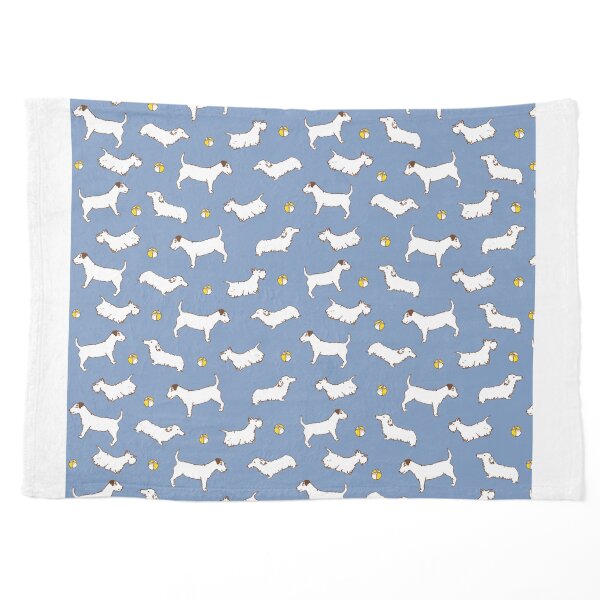 Dog pattern in blue Pet Blanket