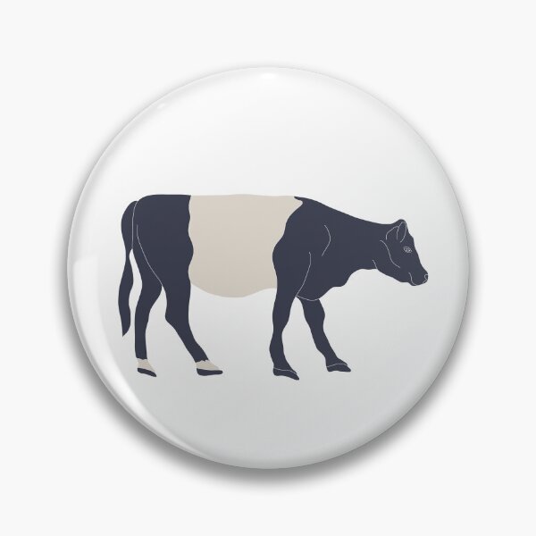 Artikelvorschau, Belted Galloway Kuh, weiße Linien entworfen und verkauft von Eva Freeman.