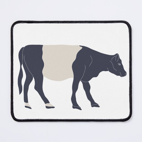 Item preview, Belted Galloway Cow, white lines designed and sold by Eva Freeman.