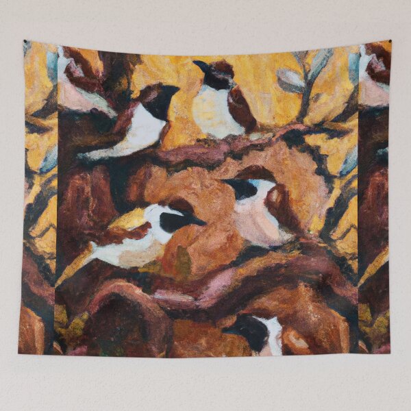 Item preview, Birds on the branches of a tree designed and sold by Elnica.