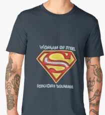 Woman of Steel - Scoliosis Awareness Men's Premium T-Shirt
