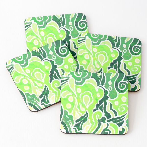 Item preview, Wild Bold Green Abstract Pattern designed and sold by Alaina Perry.