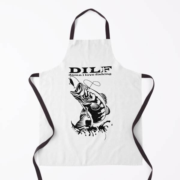 Item preview, Dilf Damn I Love Fishing - Funny Fishing Quote Graphic Fisherman Gift designed and sold by ALITOPRINCE.