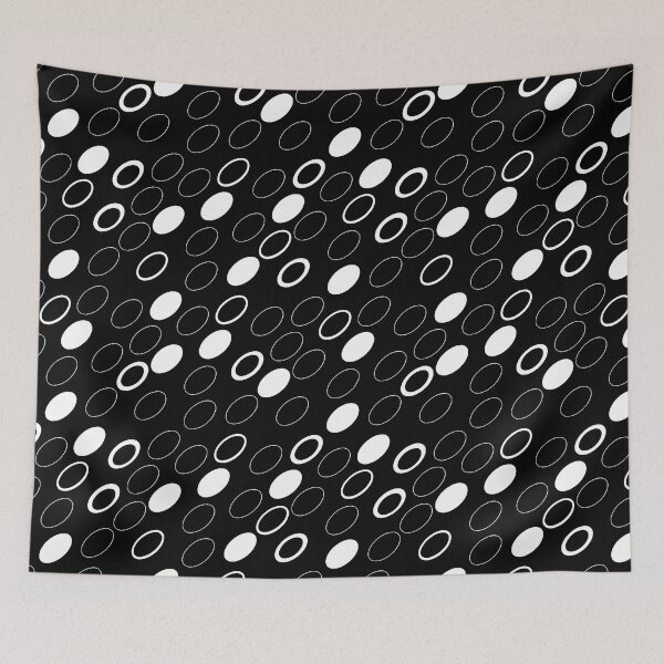 Item preview, Black & White Ellipse Polka Dot Seamless Pattern designed and sold by ThatsJustJilly.