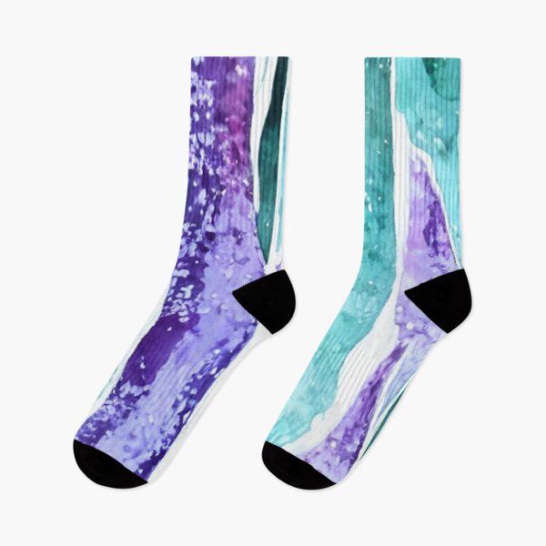 Item preview, Crazy Painted Stripes In Cool Colors designed and sold by 18thCircusCat.