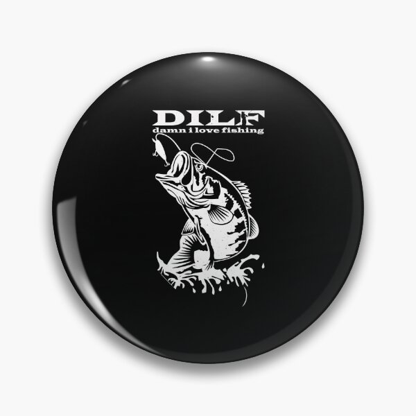 Item preview, Dilf Damn I Love Fishing - Funny Fishing Quote Graphic Fisherman Gift designed and sold by ALITOPRINCE.