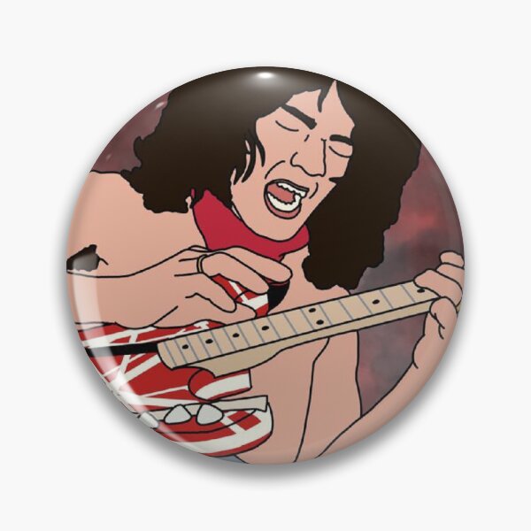 Item preview, VH Guitar Icon Cartoon designed and sold by lazylibracrafts.