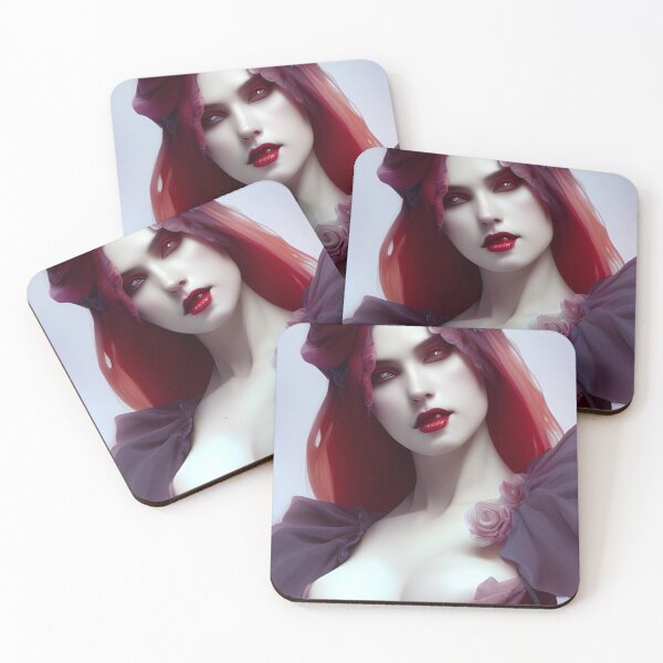 Item preview, Gorgeous Redhead Vampire Seductress Alluring Dark Beautiful Artwork designed and sold by Eliteijr.