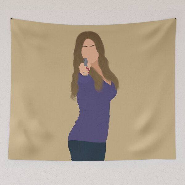 Item preview, Modern Family Gloria Holding a Gun Meme Polygon Fan Art designed and sold by senaeksi.