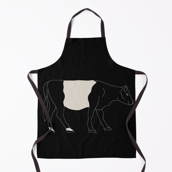 Item preview, Belted Galloway Cow, white lines transparent body designed and sold by Eva Freeman.