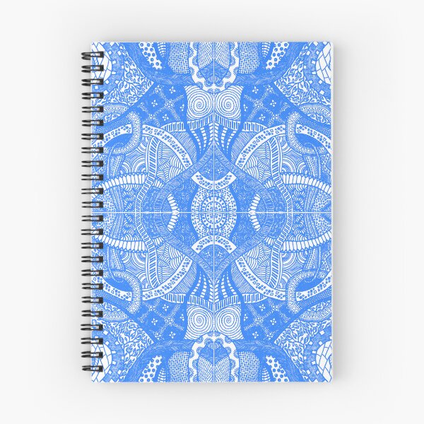 Item preview, Blue Loops - Abstract Lineart Zentangle Seamless Pattern designed and sold by ThatsJustJilly.