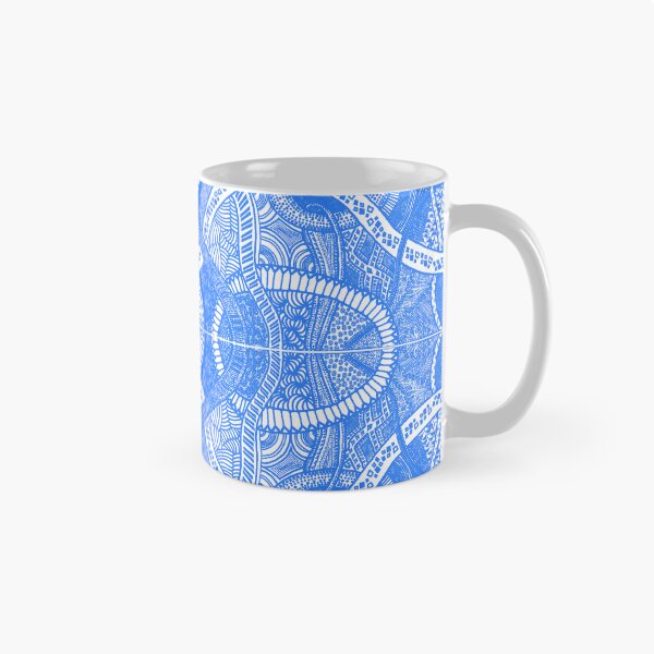 Item preview, Blue Loops - Abstract Lineart Zentangle Seamless Pattern designed and sold by ThatsJustJilly.