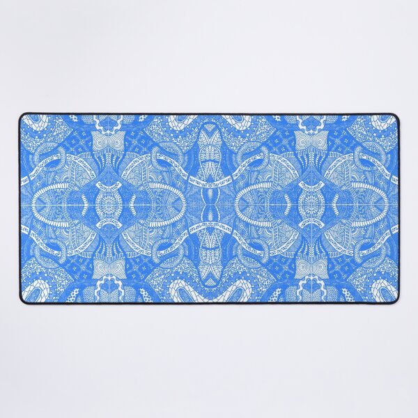 Item preview, Blue Loops - Abstract Lineart Zentangle Seamless Pattern designed and sold by ThatsJustJilly.