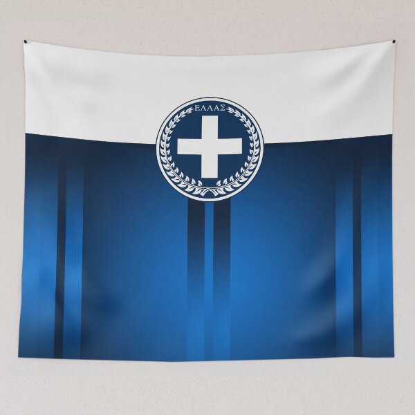 Item preview, Ellas Greece Blue Stripes designed and sold by Yiorgos Designs.
