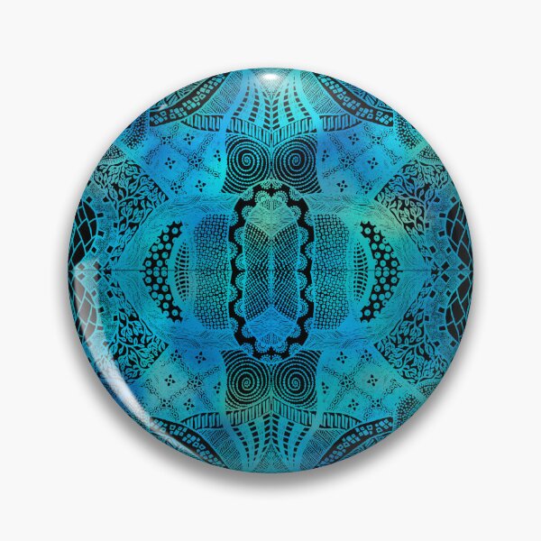 Item preview, Loops Lagoon - Hand Drawn Zentangle Design designed and sold by ThatsJustJilly.