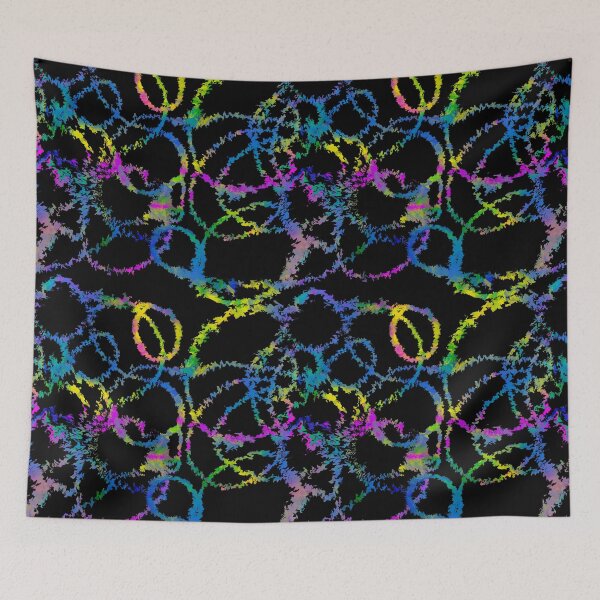 Item preview, Crystalized Paint Swirl And Splatter Over Black designed and sold by ThatsJustJilly.