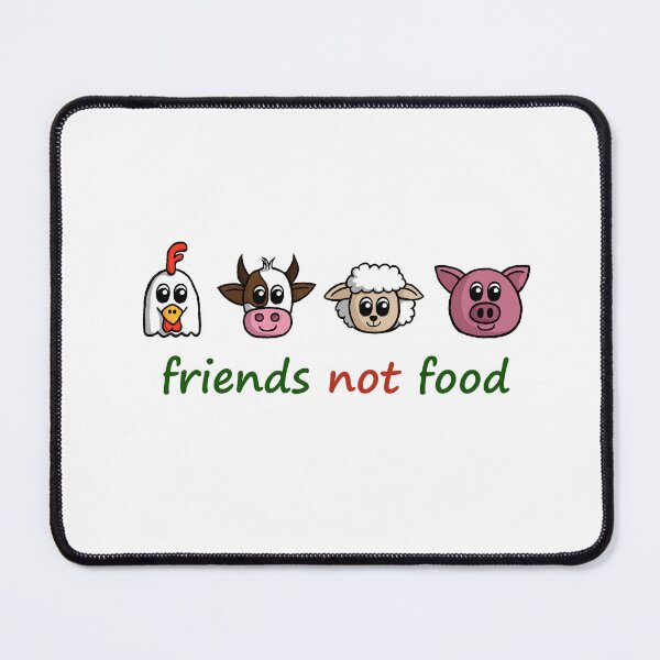 Item preview, friends not food - vegan designed and sold by IsyPuttrus.