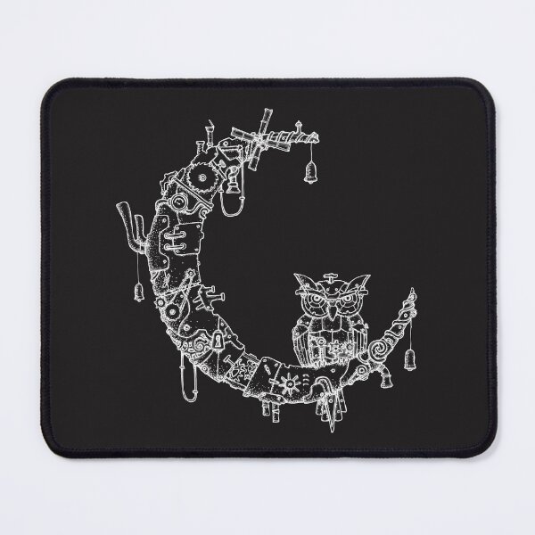 Item preview, Steampunk Moon Owl Artwork designed and sold by Sam Deacon Art.