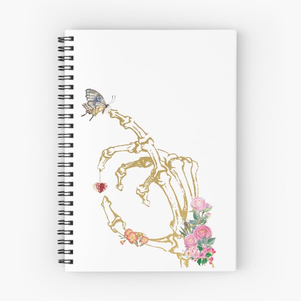 Item preview, Floral skeleton hand designed and sold by Rosaliartbook.