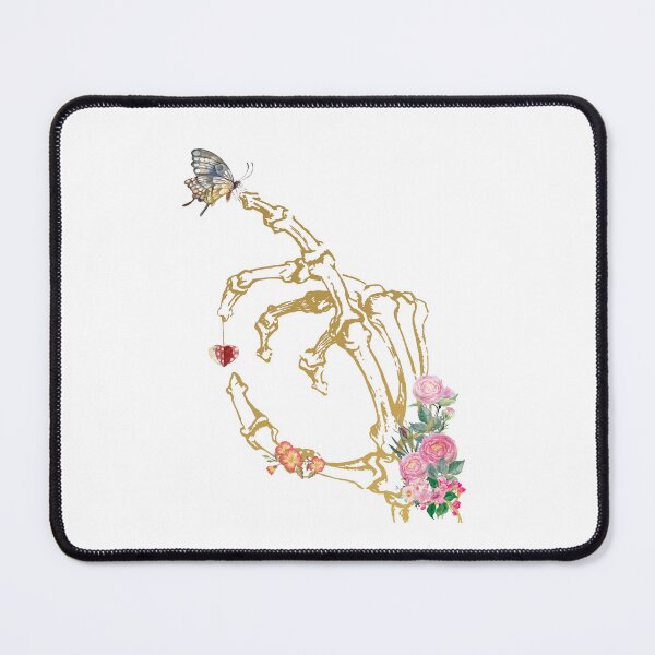 Item preview, Floral skeleton hand designed and sold by Rosaliartbook.