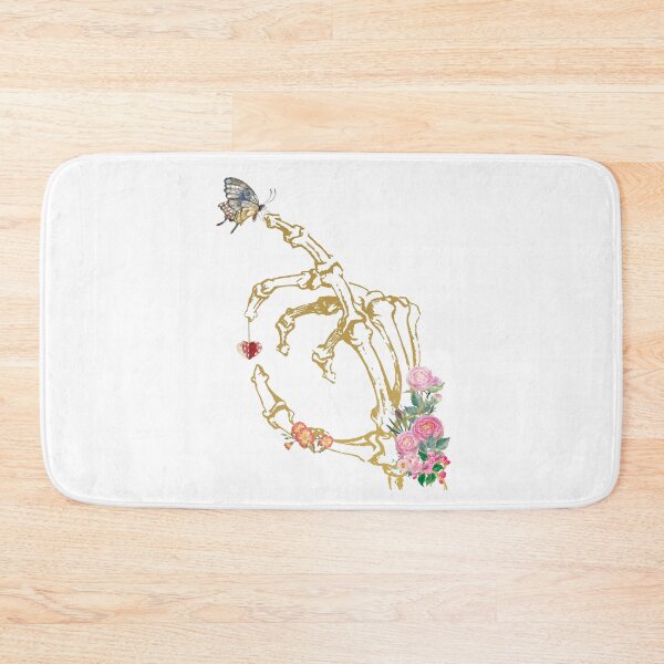 Item preview, Floral skeleton hand designed and sold by Rosaliartbook.