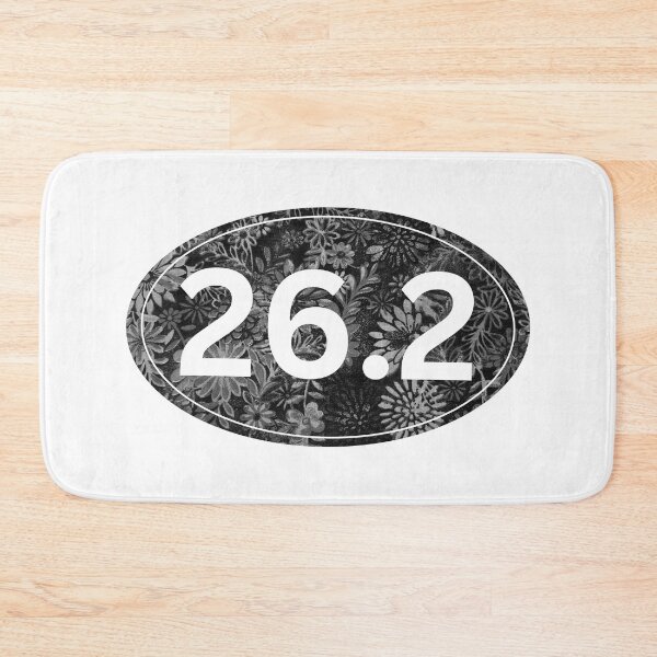 Item preview, Monochrome Floral, Marathon 26.2 designed and sold by LatterDaze.