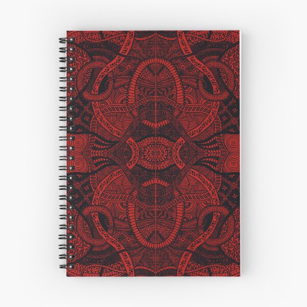 Item preview, Back Loops Over Red Intense Zentangle Design designed and sold by ThatsJustJilly.