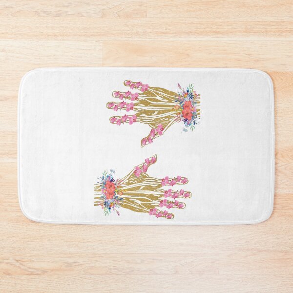 Item preview, Floral skeleton hand designed and sold by Rosaliartbook.