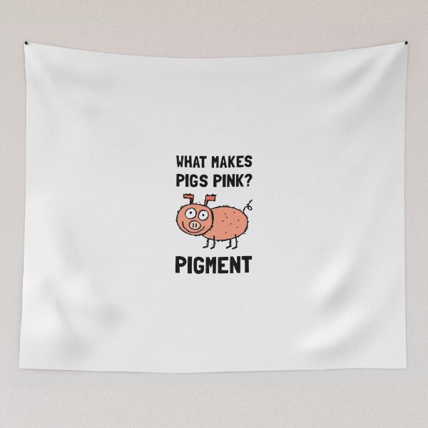 Artikelvorschau, Rosa Schweine Pigment Cartoon Witz entworfen und verkauft von TheBestStore.
