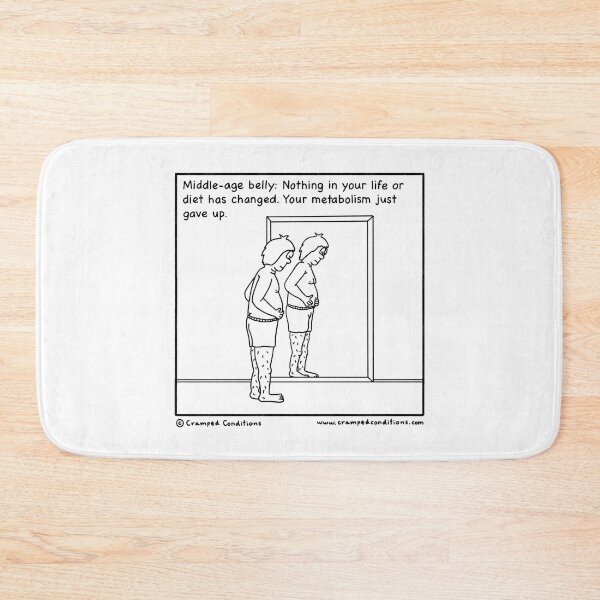 Item preview, Middle-age belly designed and sold by Cramped Conditions.