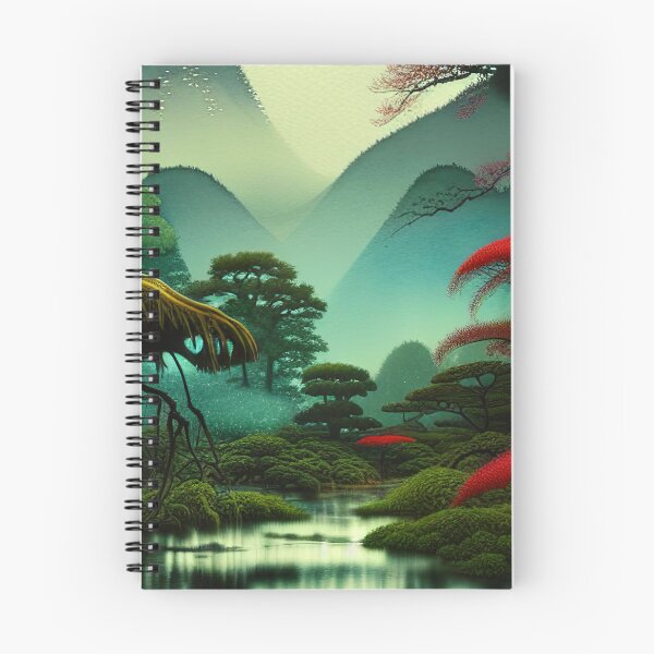 Item preview, Digital Painting Of a Lush Wet Natural Mountains designed and sold by NatureFood.