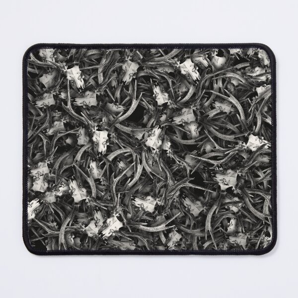 Item preview, Pile of Deer Skulls Black and White designed and sold by OddVintage.