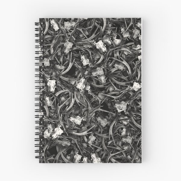 Item preview, Pile of Deer Skulls Black and White designed and sold by OddVintage.