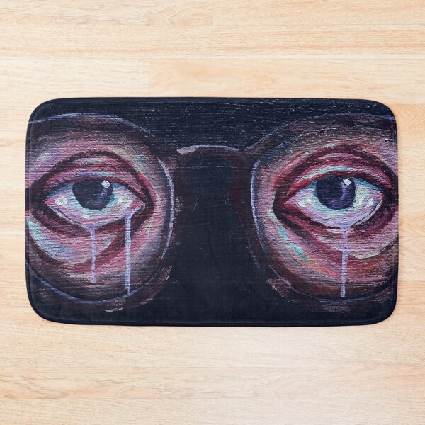 Item preview, "Glasses" eyes surrealism spooky crying weird black  designed and sold by MauraDonahue.