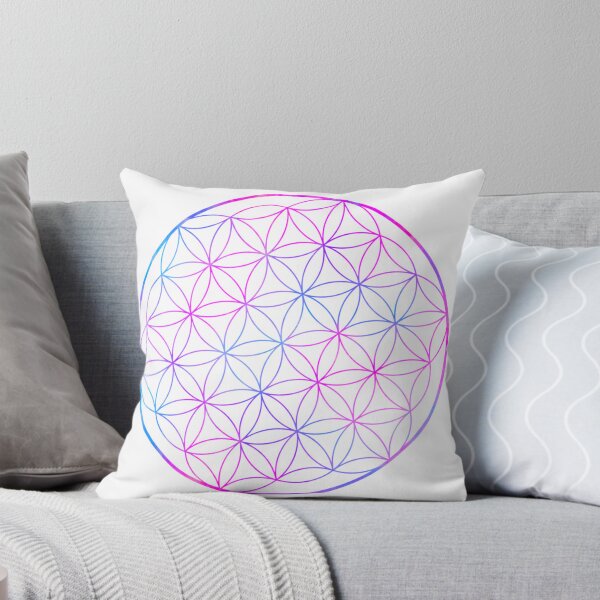 Item preview, Pink Purple Blue Flower of Life Sacred Geometry Symbol designed and sold by Suzalicious.