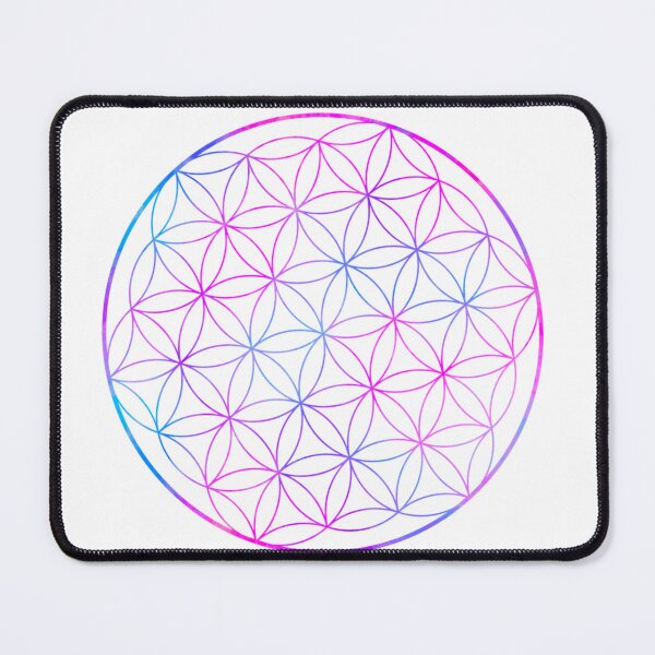 Item preview, Pink Purple Blue Flower of Life Sacred Geometry Symbol designed and sold by Suzalicious.