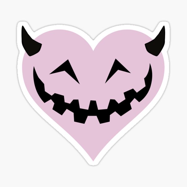 halloween devil heart Sticker
