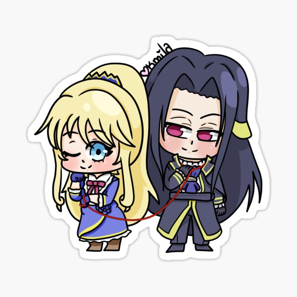 Rei x Claire, Watashi no Oshi wa Akuyaku Reijou, Yuri Anime, I'm In Love  with The Villainess Wataoshi Sticker for Sale by Everyday Inspiration