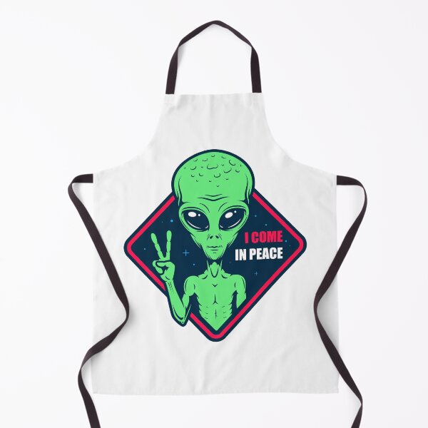 Item preview, I Come in Peace Green Alien Meme designed and sold by fomodesigns.