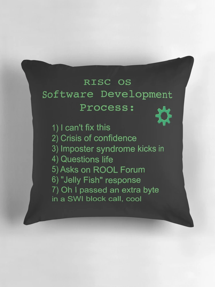 Thumbnail 3 of 4, Pillow, RISC OS Software Development Process designed and sold by softwareguru.
