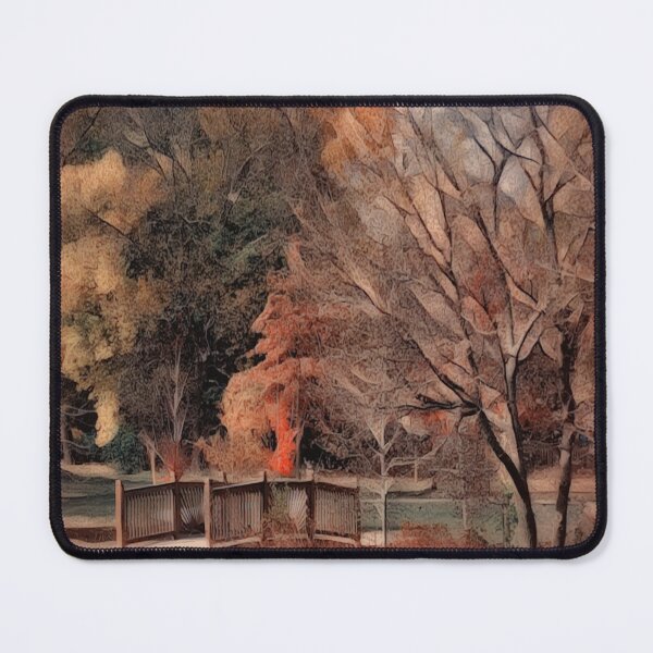 Item preview, Autumn Trail Bridge designed and sold by RiverDeeDesigns.