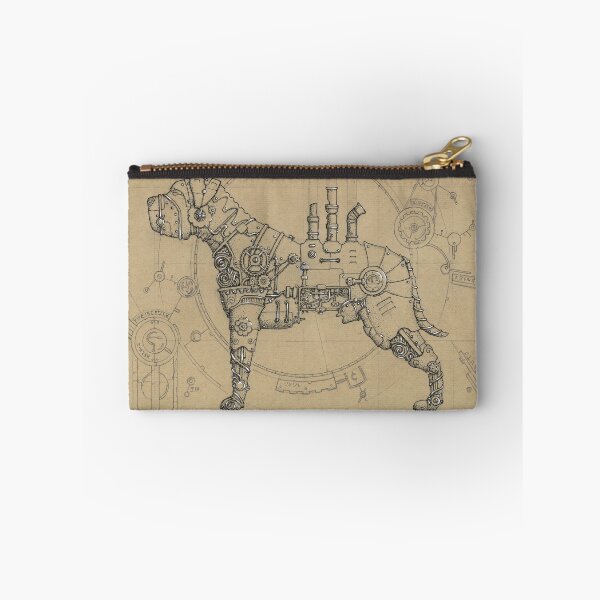 Item preview, Steampunk Bullmastiff Dog Ink Drawing designed and sold by Sam Deacon Art.