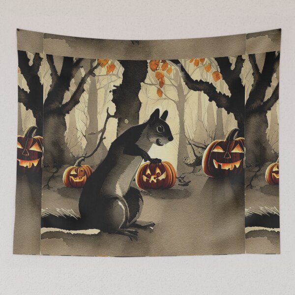 Item preview, Sinister Squirrel Scheming in the Dark Forest designed and sold by recollectionsv.