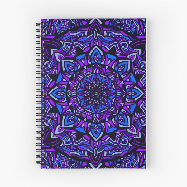 Item preview, Deep Night’s Wandering - Blue & Purple Mandala designed and sold by ThatsJustJilly.