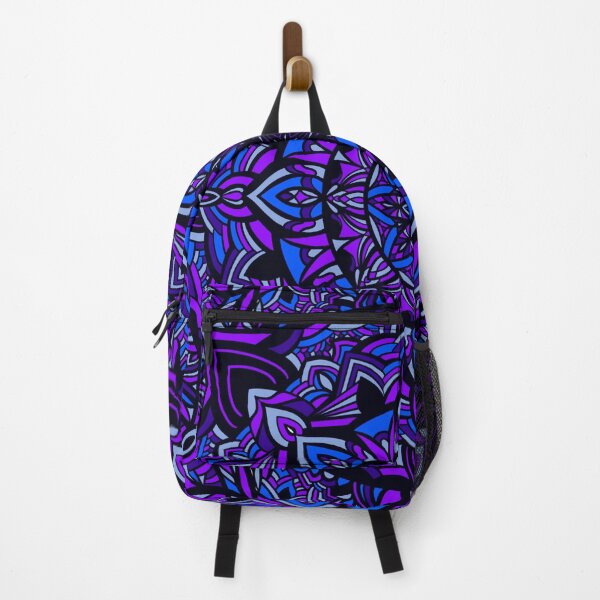 Artikelvorschau, Deep Night's Wandering - Blaues und violettes Mandala entworfen und verkauft von ThatsJustJilly.