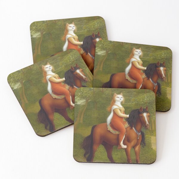 Item preview, Akanah Dyer the cat is learning to ride a horse designed and sold by akanahdyer.