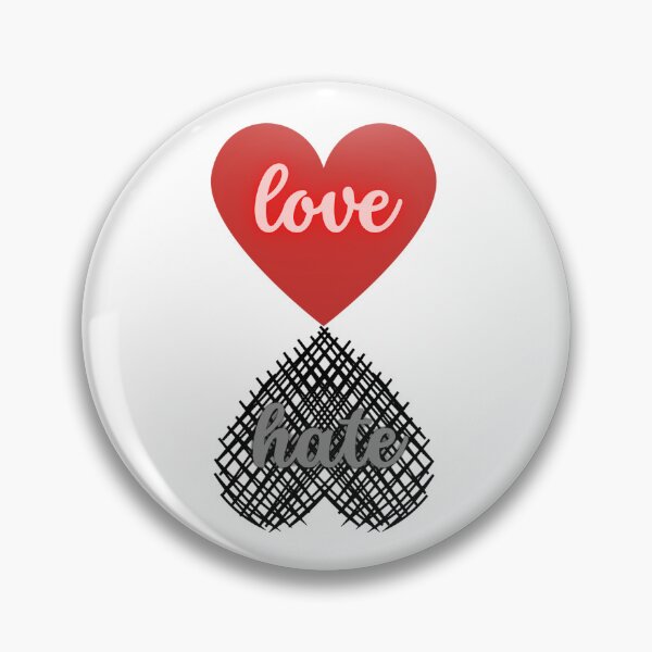 Item preview, Love and hate in hearts. designed and sold by digitaldraw4you.