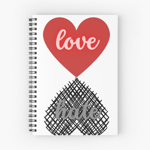 Item preview, Love and hate in hearts. designed and sold by digitaldraw4you.